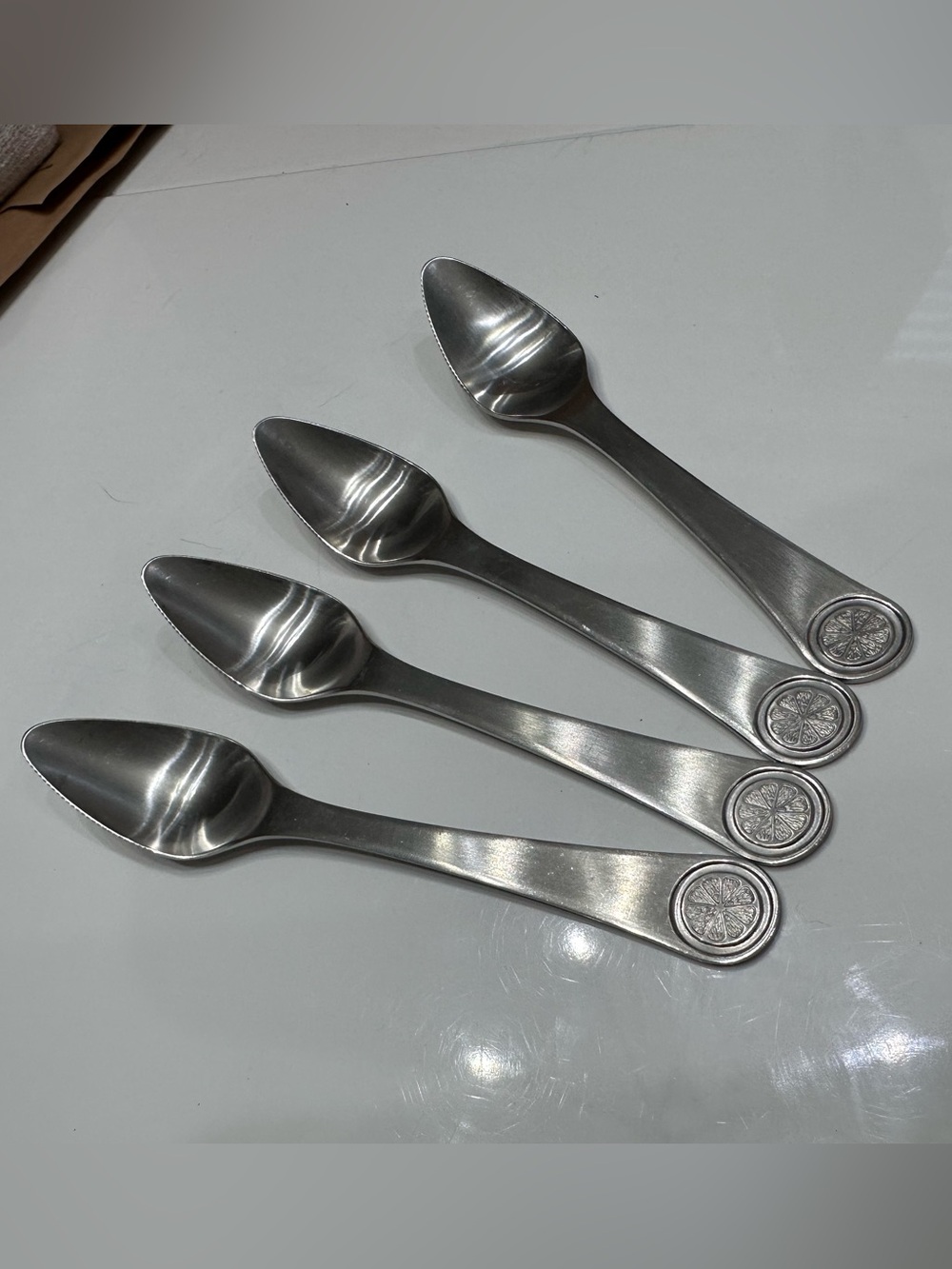 VTG Wusthof Dreizack Germany Stainless Grapefruit Spoons - Set of 4